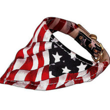 Dog Collar Bandana - Patriotic or Leash