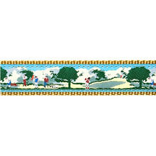 Dog Collar - Golf Scene - 1 1/4