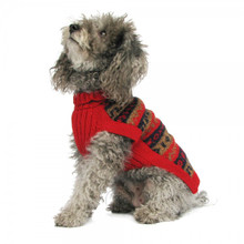 Alpaca Dog Sweater - Red Splendor