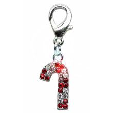 Candy Cane Pet Collar Charm