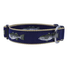 Dog Collar - Striped Bass - 1 1/4