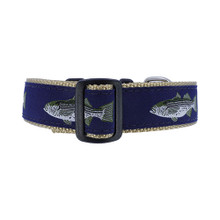 Dog Collar - Striped Bass - 1 1/4