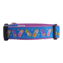 Dog Collar - Summer Sandals - 3/4 & 1 1/4