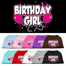 Birthday Girl Balloons Dog Tank Shirt