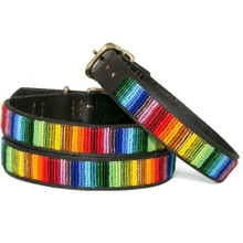 Rainbow African Beaded Collar & Leash Collection