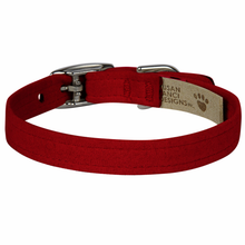 Plain 1/2" Ultra Suede Dog Collar - 30+ Colors