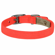 Plain 1/2" Ultra Suede Dog Collar - 30+ Colors