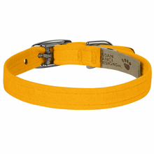 Plain 1/2" Ultra Suede Dog Collar - 30+ Colors