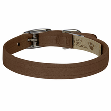 Plain 1/2" Ultra Suede Dog Collar - 30+ Colors