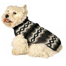 Grey Diamond Knit Dog Sweaters