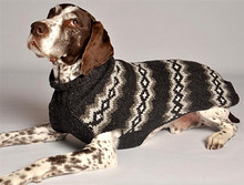 Grey Diamond Knit Dog Sweaters