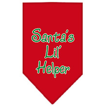 Christmas Holiday Dog Bandana - Santa's Lil Helper