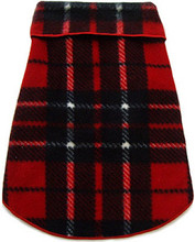 Red Blanket Plaid Pet Dog Pullover