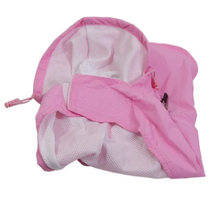 Pink Girlie Skull Pocket Fold Up Dog Raincoat