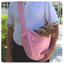 Pink Luxe Suede Cuddle Dog Carrier by Susan Lanci Designs