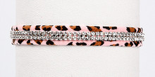 Pink Cheetah Giltmore 2 Row Dog Collars