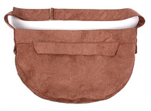 Herringbone Mocha Suede Cuddle Dog Carrier by Susan Lanci