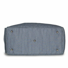 Big Nautical Blue Stripe Dog Tote Bag