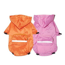 Pink Pocket Dog Raincoat back image