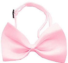 Light Pink Dog Bow Tie - Small & Medium