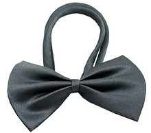 Dark Gray Dog Bow Tie - Small & Medium