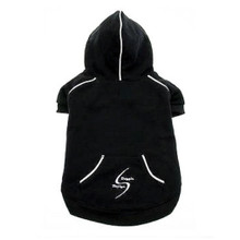 Sport Dog Hoodie -Jet Black - Tiny - Big Dog Sizes