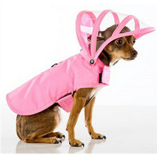Pink Dog Raincoat - Rainbow Line - Big Dog Sizes Too!