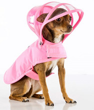 Pink Dog Raincoat - Rainbow Line - Big Dog Sizes Too!