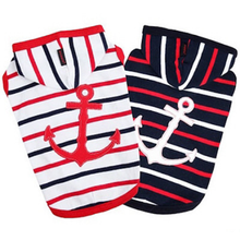 EOS Striped Nautical Dog Hoodie by Puppia