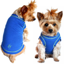 Sport Dog Tank Top - Nautical Blue - Tiny - Big Dog Sizes