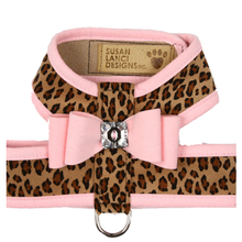 Custom - Contrasting Big Bow & Trim-Jungle Prints Base Tinkie Dog Harness