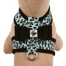 Custom - Contrasting Big Bow & Trim-Jungle Prints Base Tinkie Dog Harness