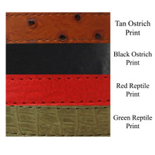 Savannah Reptile-embossed leather Leash colors