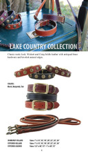 Lake Country Stitched Leather Dog Collar