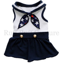 Star Spangled Sailor Knit Dog Dress