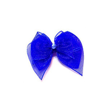 Dog Bows - Royal Blue Fairy Wings Bow Barrettes Dog Bows - Royal Blue Fairy Wings Bow Barrettes