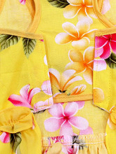 Yellow Plumeria Hawaiian Dog Dress