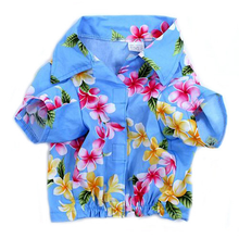 Aqua Blue Hawaiian Dog Shirt