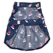 Navy Sailboats Pet Dog Dress - Small - Big Dog