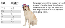 Flaming Blue Tuga Sun Protective Dog Visor Hats