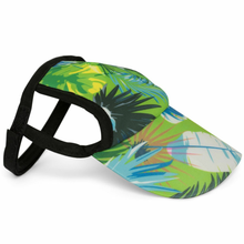 Tropical Treasure Green Sun Protective Dog Visor Hats