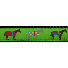 Race Horse 3/4 & 1.25 inch Dog Collar, Harness