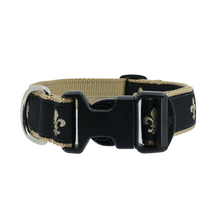 Black Fleur de Lis 1/2, 3/4 & 1.25 inch Dog & Cat Collar