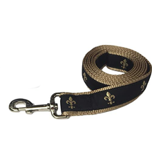 Black Fleur de Lis 1/2, 3/4 & 1.25 inch Dog & Cat Collar