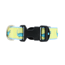 Yellow Alligator 1/2, 3/4 & 1.25 inch Dog & Cat Collar