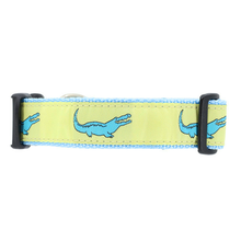 Yellow Alligator 1/2, 3/4 & 1.25 inch Dog & Cat Collar