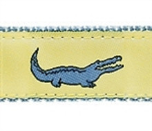 Yellow Alligator Dog Collars