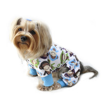 Ultra Soft Minky Monkey Dog Pajamas & Optional Blanket