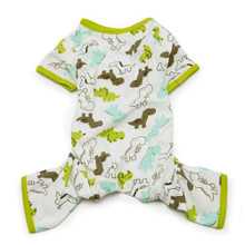 Green Dinosaur Dog Pajamas