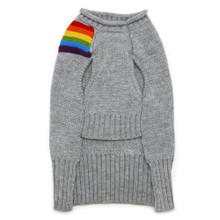 Rainbow Turtleneck Dog Sweater